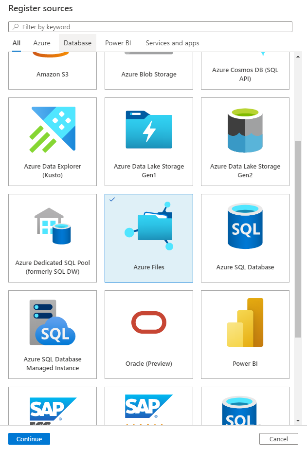 How to: Register and Scan Azure Blob Storage 