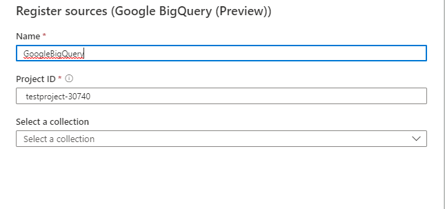 configure BigQuery source