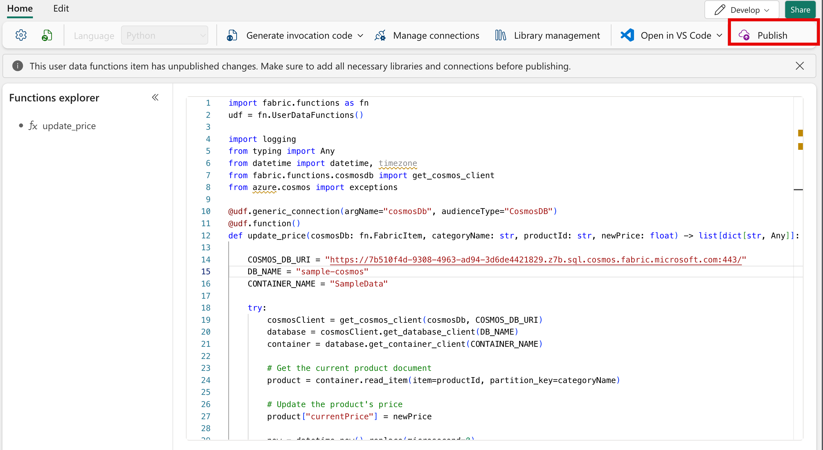 Translytical Task Flows - Code Samples | Microsoft Learn