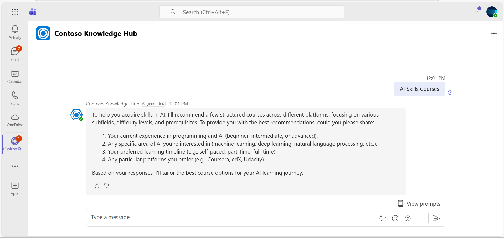 Course Recommendations