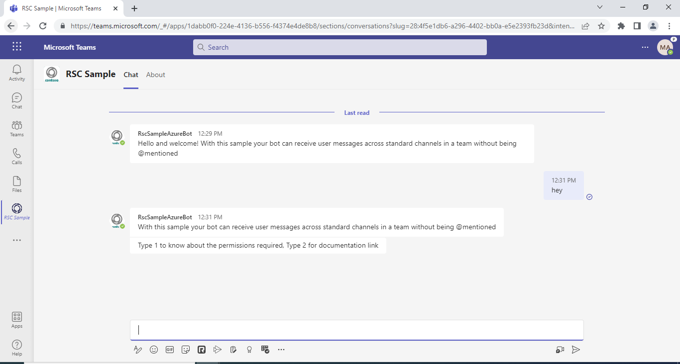 Channel messages