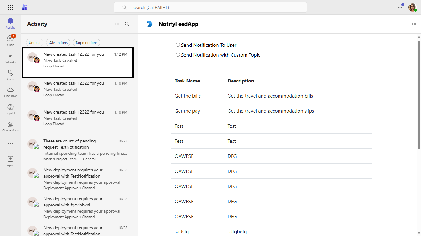 Microsoft Application Notification Code Activity Feed Notification - Code Samples | Microsoft Learn
