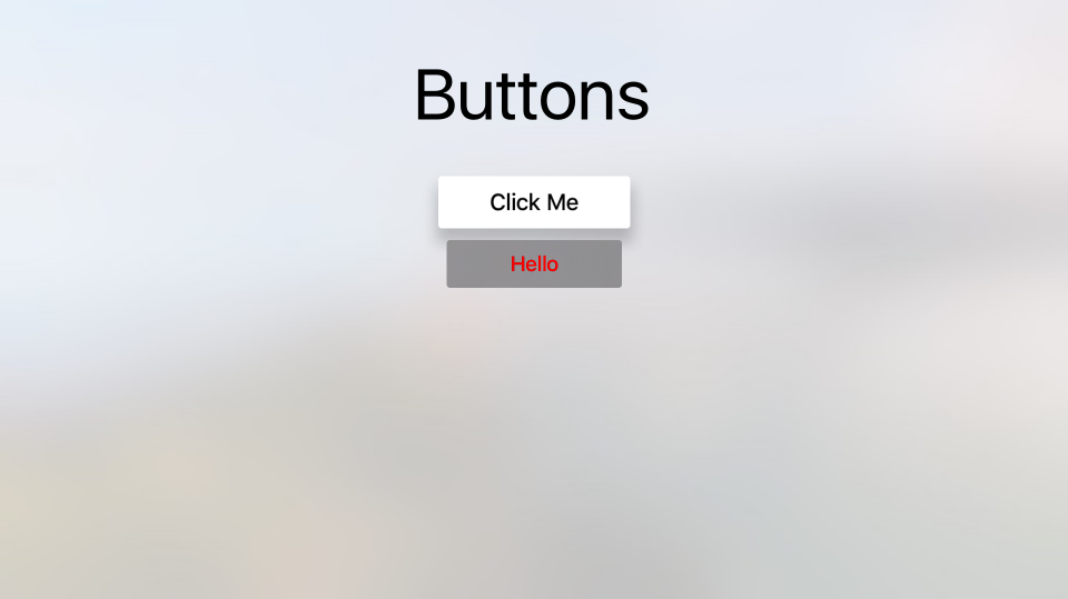 tvButtons application screenshot