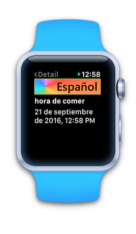 Apple Watch spanish