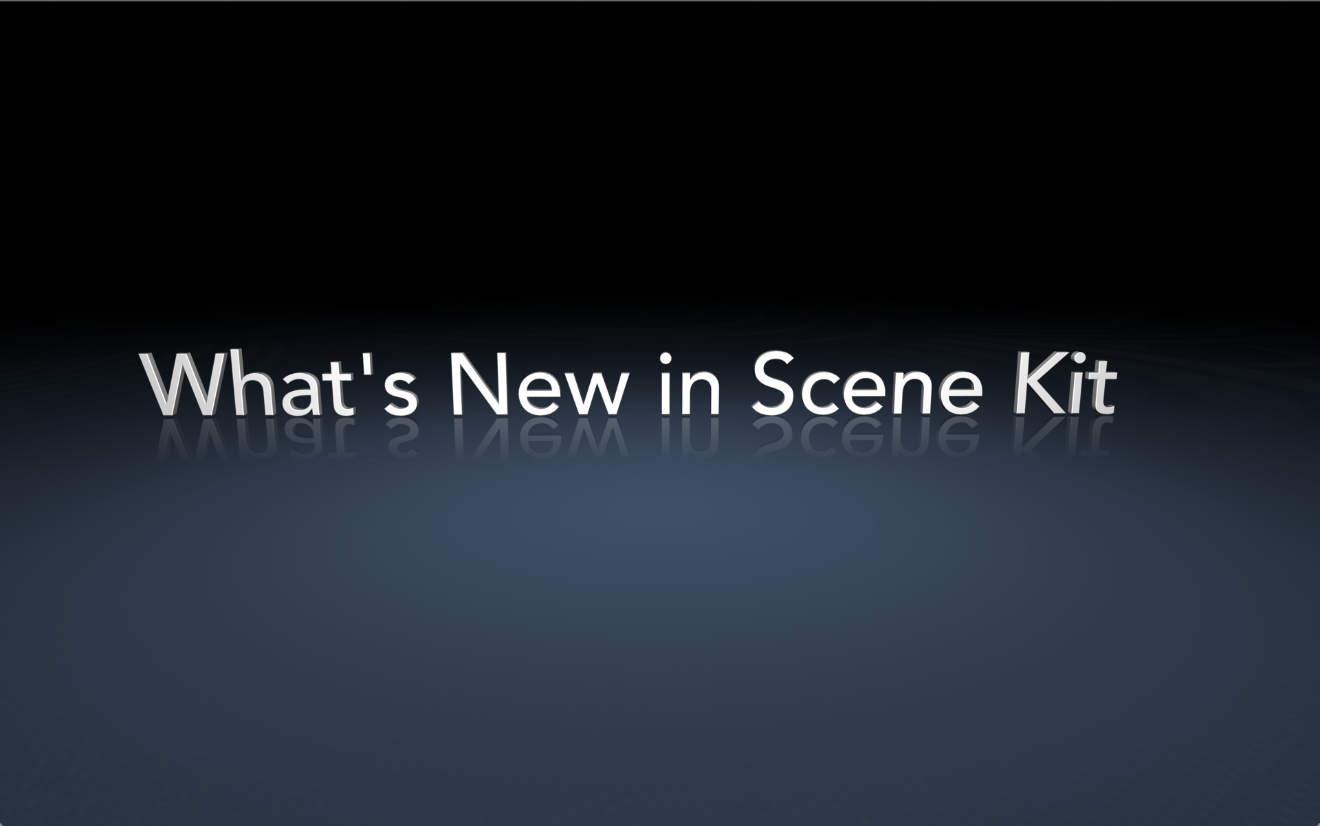 Scene Kit Session WWDC 2013 application screenshot