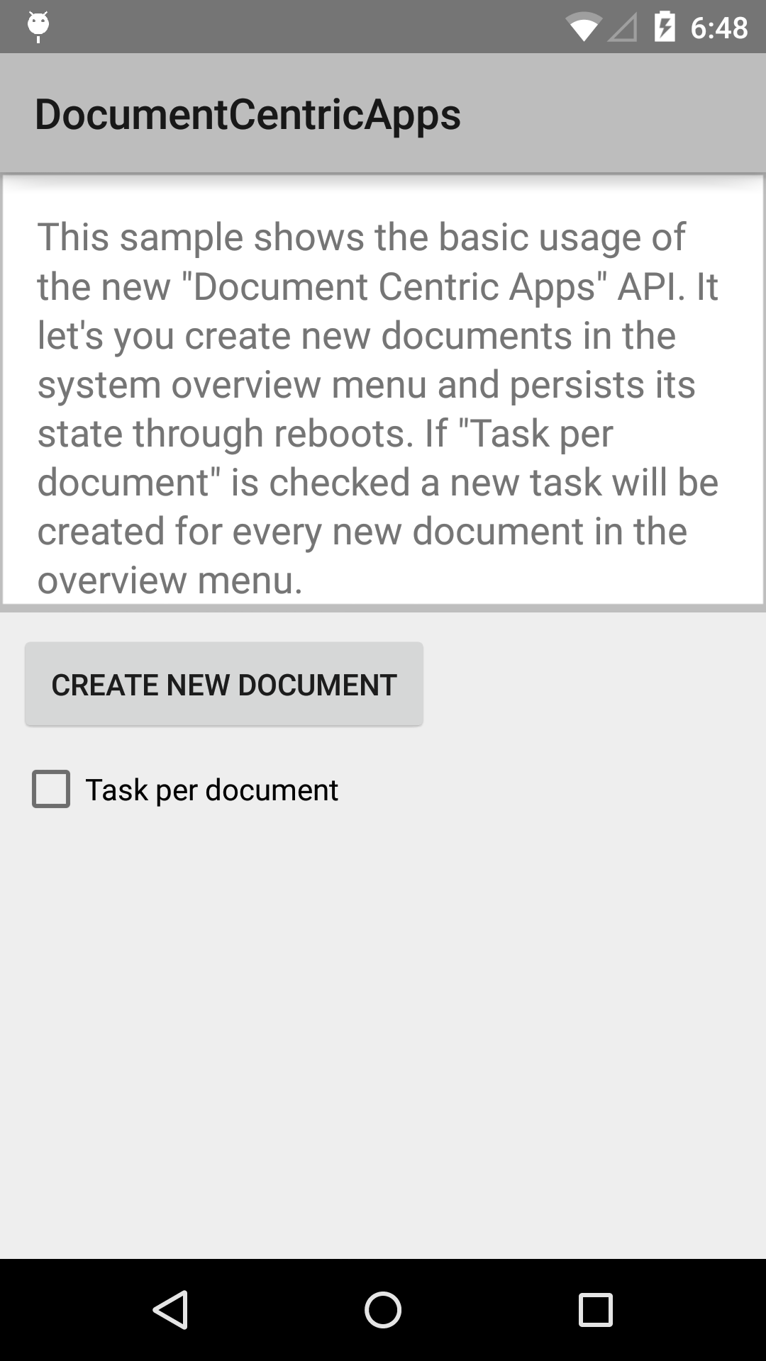 DocumentCentricApps application screenshot
