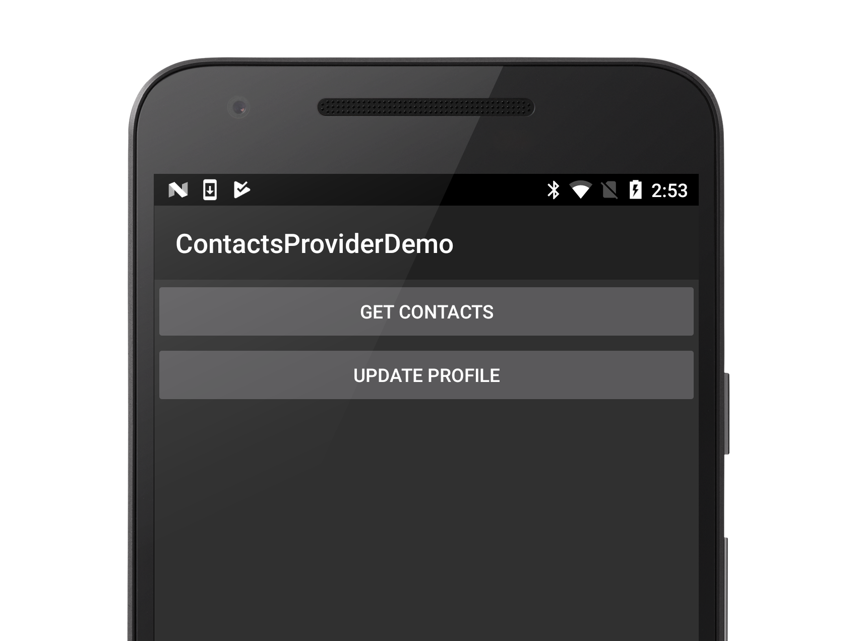 Contacts demo app