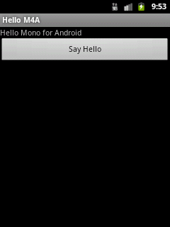 Simple Android app screenshot