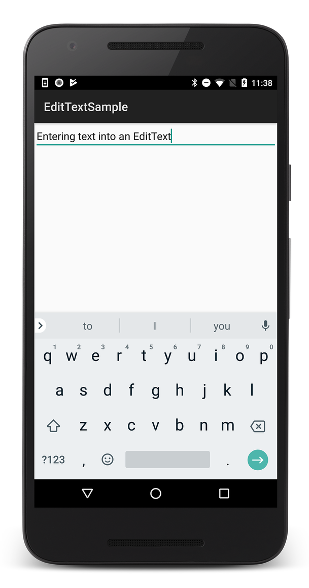 Screenshot of edit text in an app