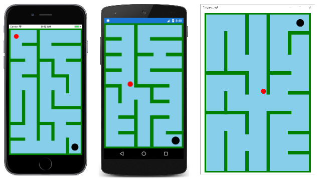 Tilt Maze application screenshot