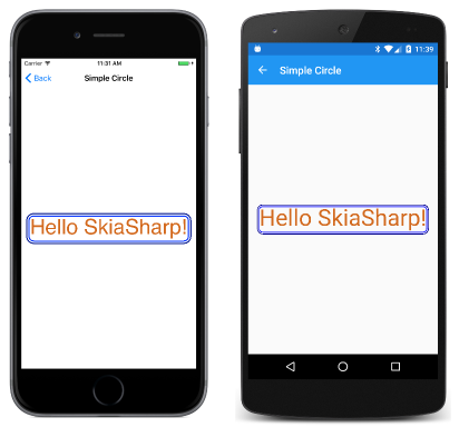 SkiaSharp and Xamarin.Forms application screenshot