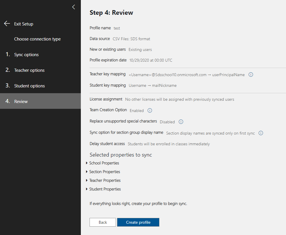 Screenshot showing review page.