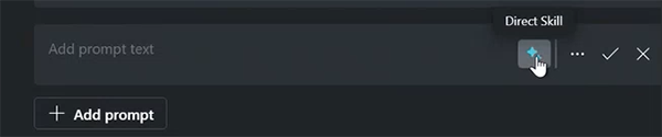 Screenshot of capability button.