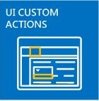 Custom action experience of SharePoint app