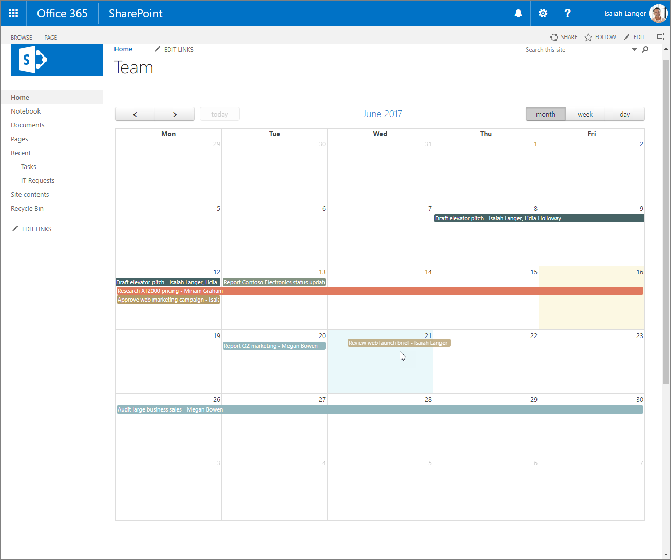 Dragging events in FullCalendar to reschedule underlying tasks