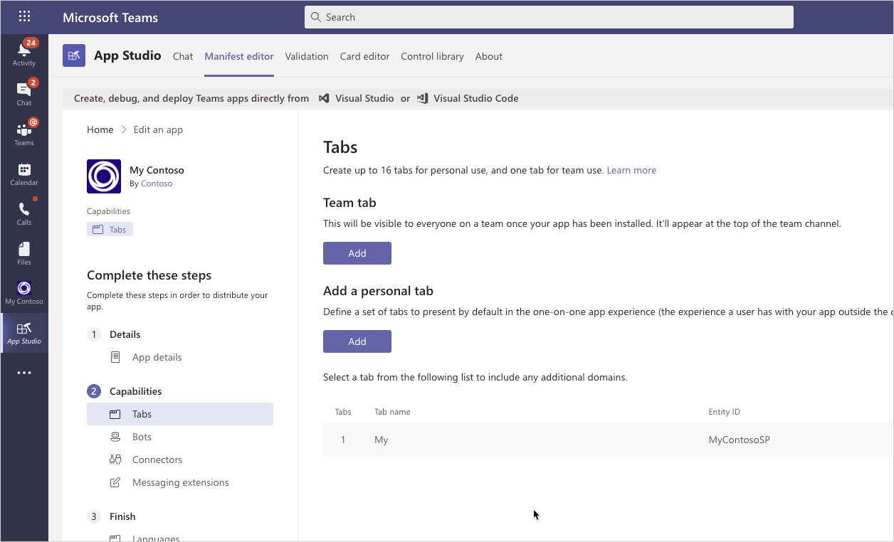 Build a Me-experience in Microsoft Teams | Microsoft Learn