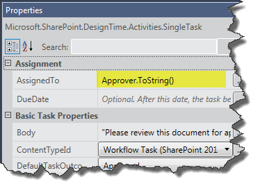 Cast the "Approver" variable to string data type