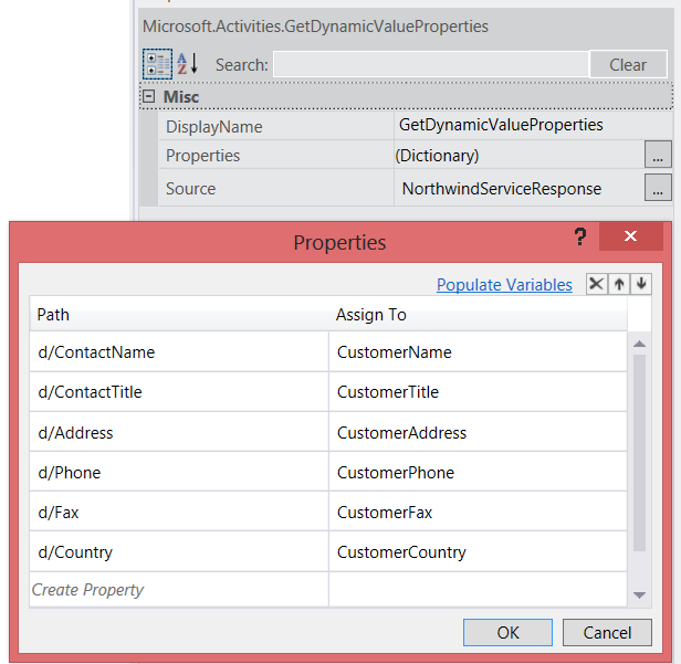 Figure 7. Properties tool window