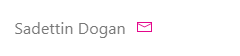 Name with mail icon