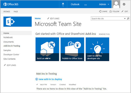 Get started creating SharePoint-hosted SharePoint Add-ins | Microsoft Learn