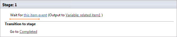 Wait for event action in SharePoint Designer 2013