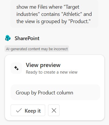 Show me files were product with chat response