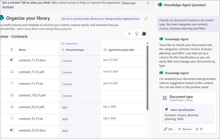 Screenshot showing the added column in the preview.