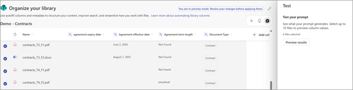 Screenshot showing how to test your prompt.