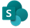 Image of the SharePoint logo.