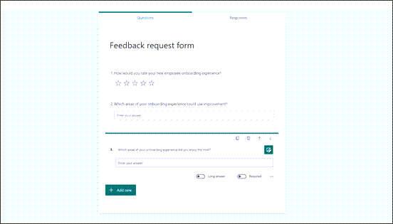 Screenshot of a Microsoft Form.