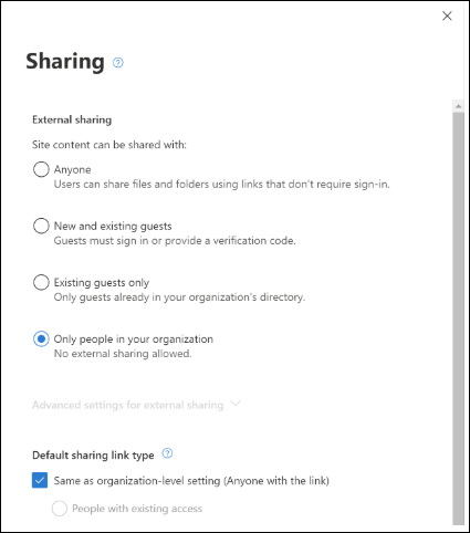 Sharing modern