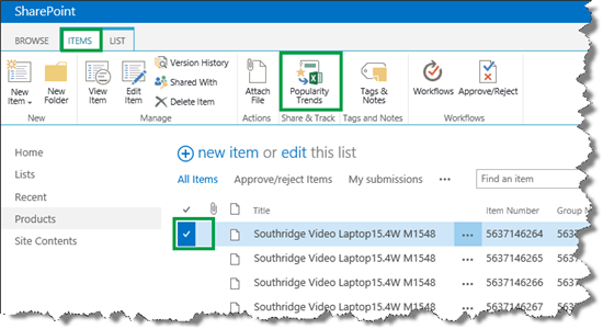 How to display recommendations and popular items in SharePoint Server -  SharePoint Server