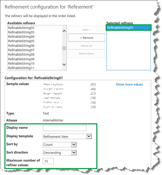 Refiner Configurations