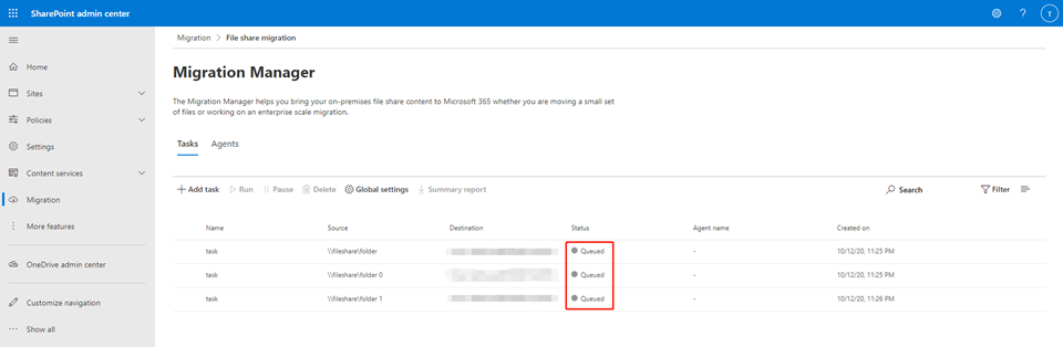 Task stuck in Queued status