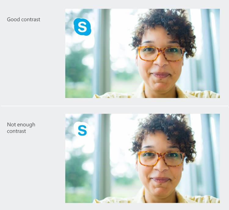 Skype logo on contrasted backgrounds
