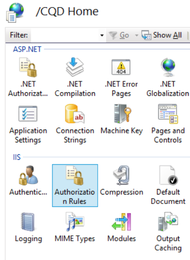Deploy Call Quality - Authorization Rules in IIS.