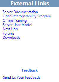 Planning Tool External Links dialog box.