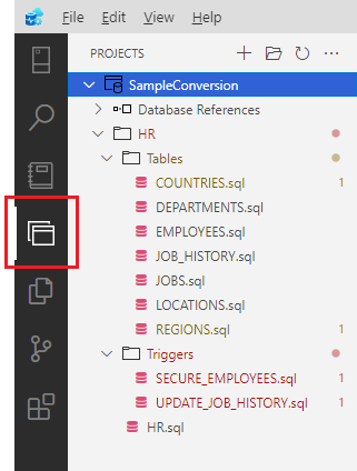 Converted SQL scripts