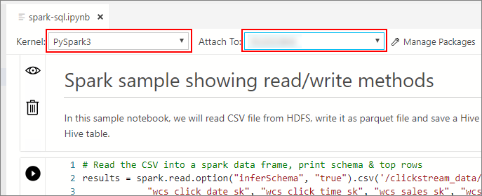 Run a sample notebook using Spark - SQL Server Big Data Clusters | Microsoft Learn Run A Sample Notebook Using Spark - Sql Server Big Data Clusters | Microsoft Learn