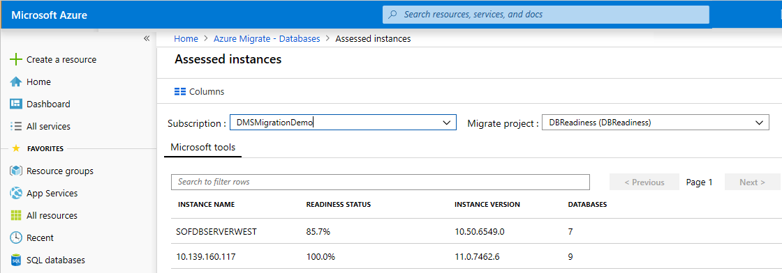 Azure Migrate - review instance readiness