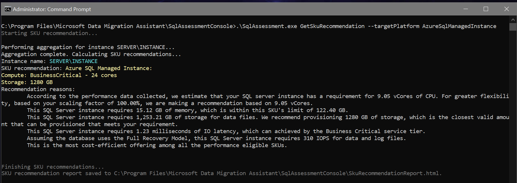 Get Azure SQL SKU recommendations (Data Migration Assistant) - SQL Server |  Microsoft Learn