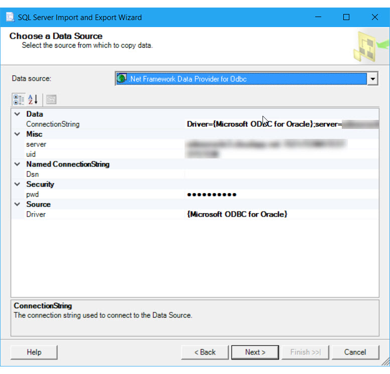 Connect to an Oracle Data Source (SQL Server Import and Export Wizard) -  SQL Server Integration Services (SSIS) | Microsoft Learn