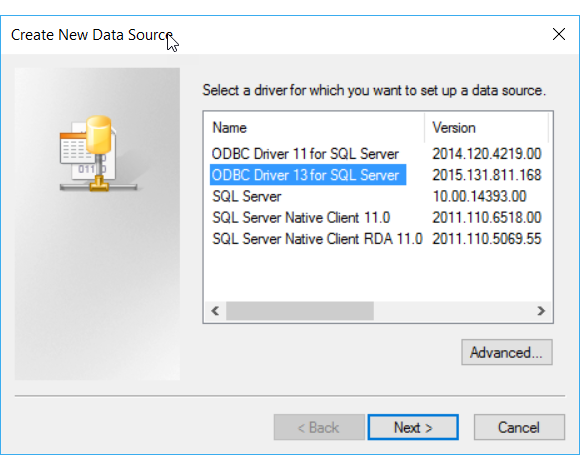 Connect to an ODBC Data Source (SQL Server Import and Export Wizard) - SQL  Server Integration Services (SSIS) | Microsoft Learn