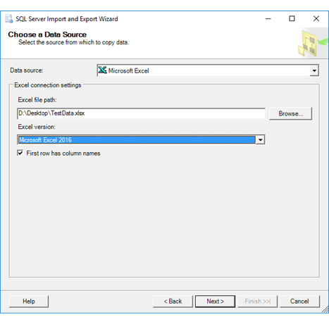 Connect to an Excel Data Source (SQL Server Import and Export Wizard) - SQL  Server Integration Services (SSIS) | Microsoft Learn