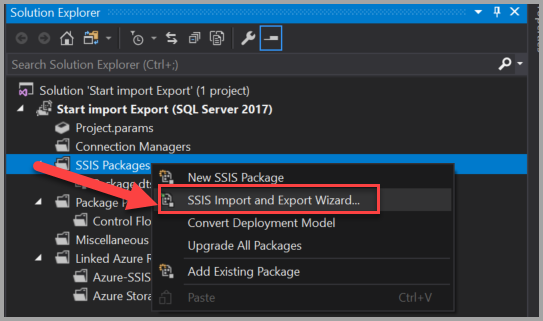 Start the SQL Server Import and Export Wizard - Integration Services (SSIS)  | Microsoft Learn