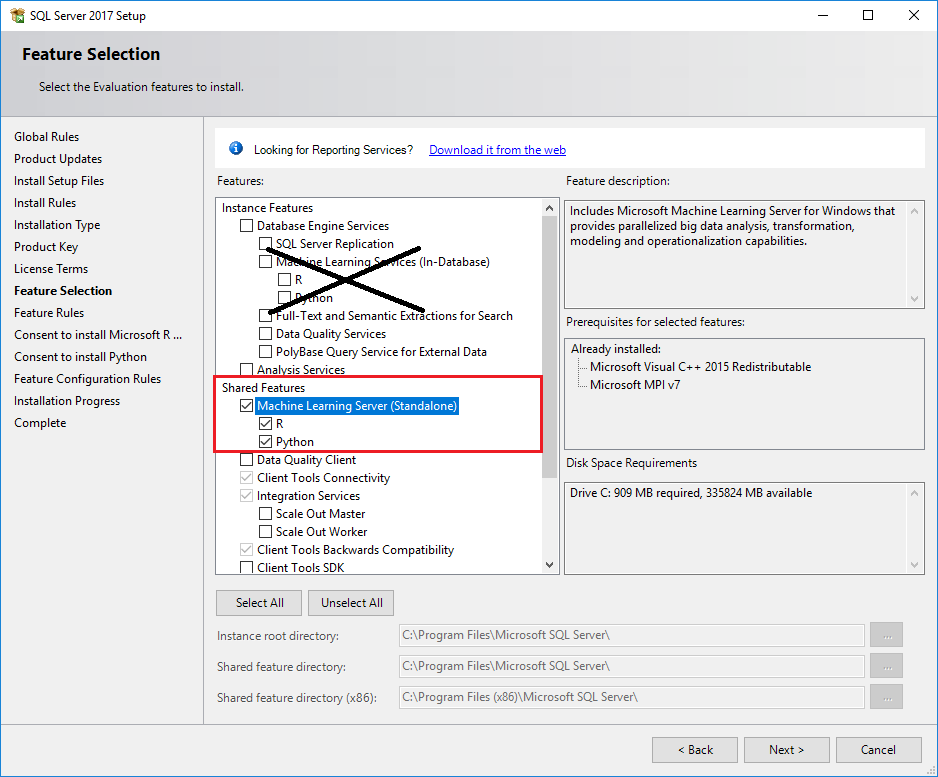 Microsoft machine. Конфигурация сервера для машинного обучения. Спецификация сервера для машинного обучения. Курсы SQL торрент. Укажите расположение установочных файлов Microsoft Machine Learning Server.