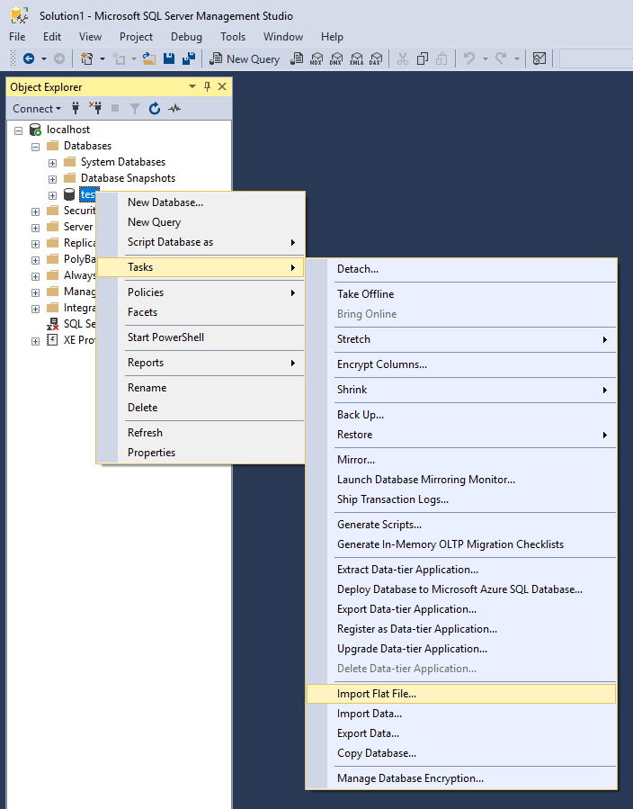 Import Flat File to SQL - SQL Server