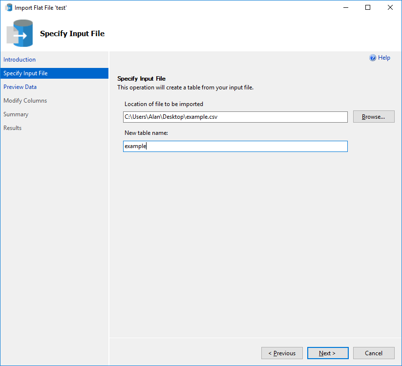 Import Flat File to SQL - SQL Server