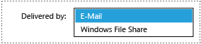 Screenshot of the default list of delivery extensions.