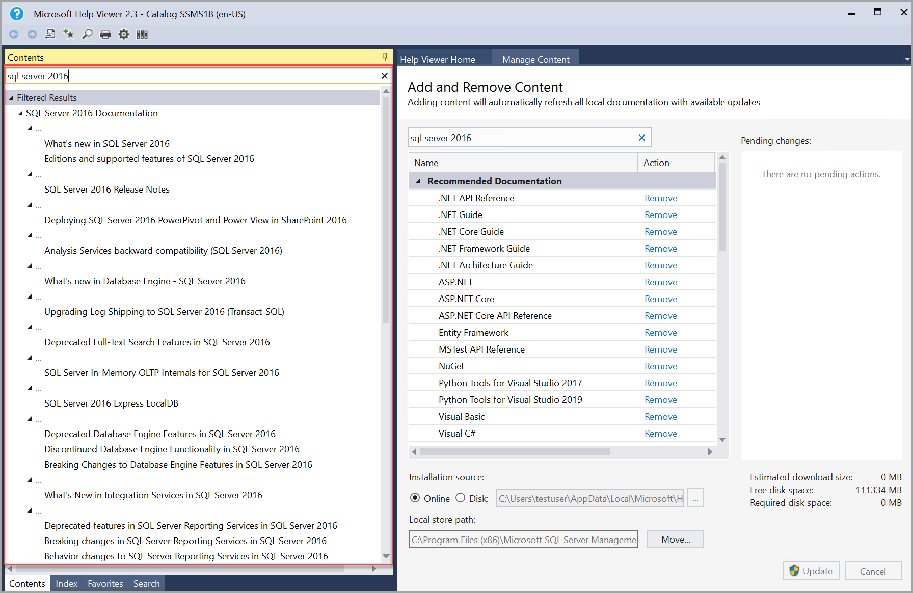 Install SQL Server documentation to view offline - SQL Server | Microsoft  Learn